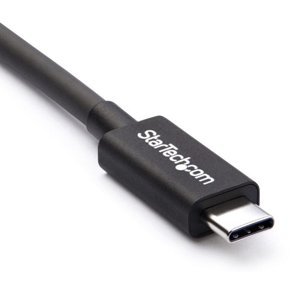StarTech.com 50cm (1.6ft) Thunderbolt 3 Cable, 40Gbps, 100W PD, 4K/5K Video, Thunderbolt-Certified, Compatible w/ TB4/USB 3.2/DisplayPort - Image 2