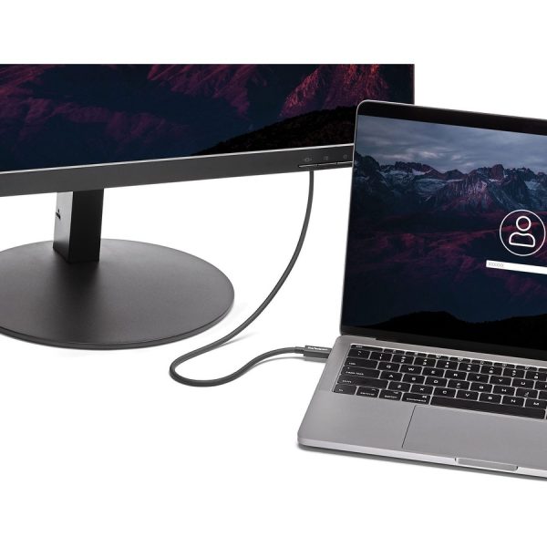 StarTech.com 50cm (1.6ft) Thunderbolt 3 Cable, 40Gbps, 100W PD, 4K/5K Video, Thunderbolt-Certified, Compatible w/ TB4/USB 3.2/DisplayPort - Image 3
