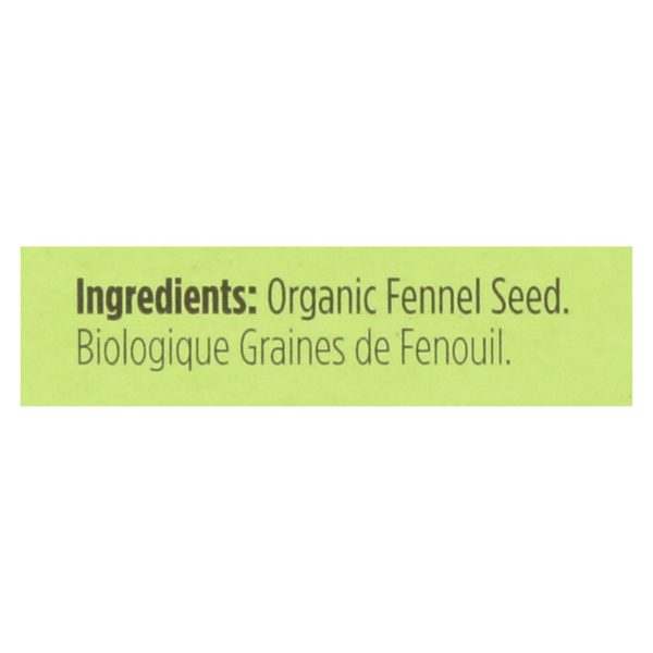 Spicely Organics - Organic Fennel Seed - Case of 6 - 0.3 oz. - Image 2