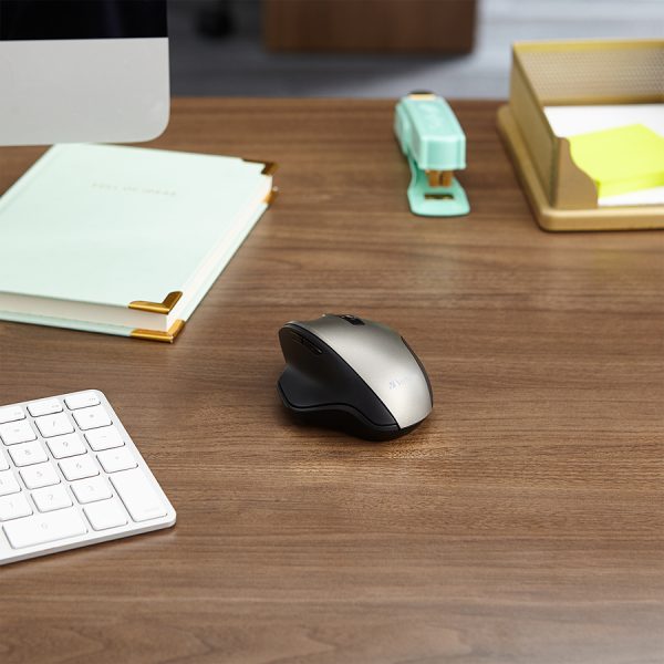 Verbatim Silent Ergonomic Wireless Blue LED Mouse - Graphite - Image 4