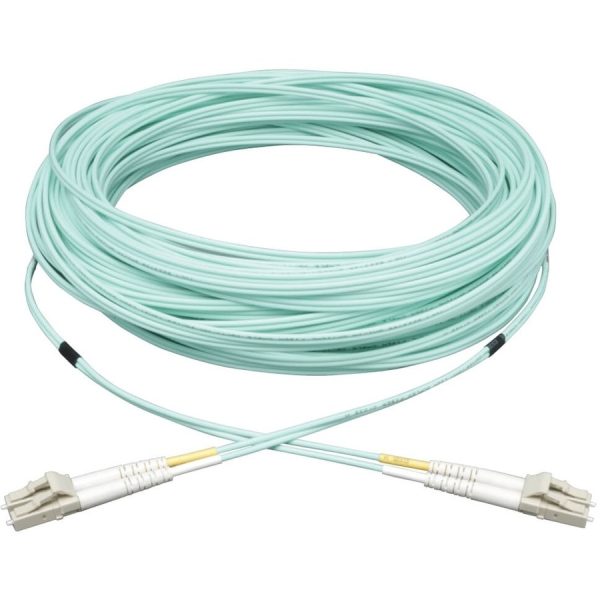Eaton Tripp Lite Series 10Gb Duplex Multimode 50/125 OM3 LSZH Fiber Patch Cable, (LC/LC) - Aqua, 8M (26 ft.) - Image 2