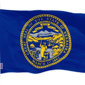 G128 Nebraska NE State Flag | 3x5 Ft | LiteWeave Pro Series Printed 150D Polyester | Indoor/Outdoor, Vibrant Colors, Brass Grommets, Thicker and More Durable Than 100D 75D Polyester