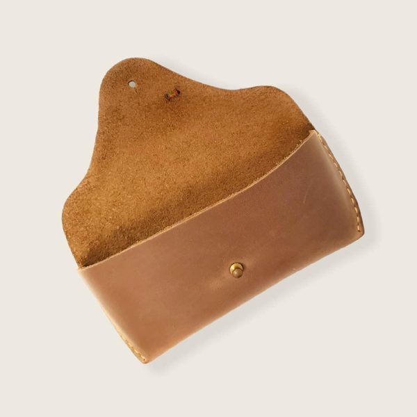 Genuine Leather Eyeglasses & Sunglasses Case with Button Closure - Image 4