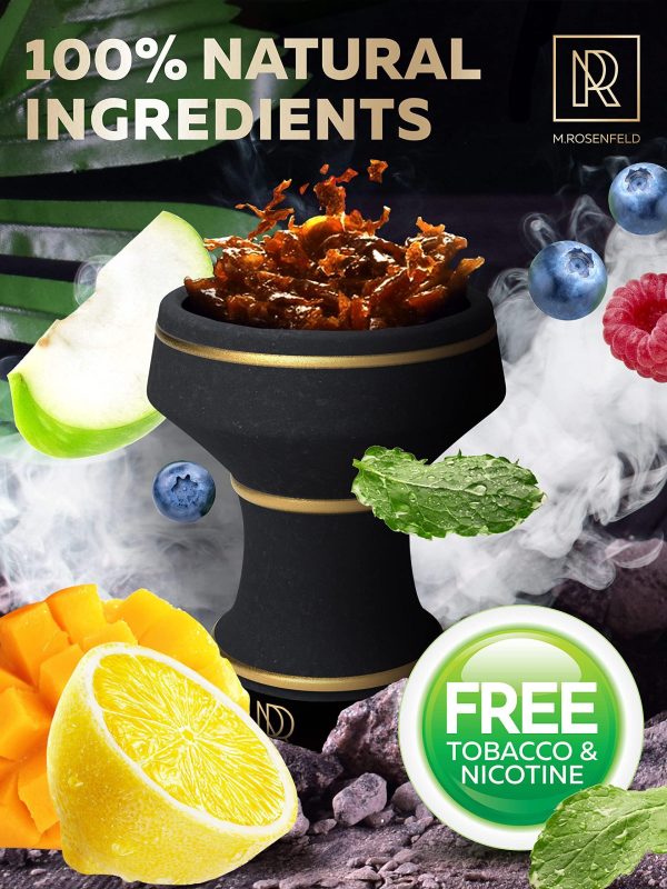 Hookah Shisha Flavors Set   4 x 100g Shisha Hookah Flavors for 30 Hookah Bowls (Mint hookah flavors   Berries Mix   Hookah Flavor Lemon Mango   Double Apple hookah flavor) Pack of 4 - Image 3