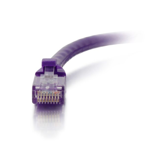 C2G 6ft Cat6a Snagless Unshielded (UTP) Ethernet Cable - Cat6a Network Patch Cable - PoE - Purple - Image 2