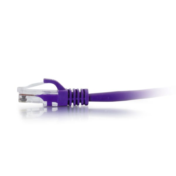 C2G 6ft Cat6a Snagless Unshielded (UTP) Ethernet Cable - Cat6a Network Patch Cable - PoE - Purple - Image 3
