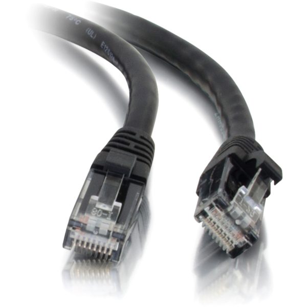 C2G 20ft Cat5e Ethernet Cable - Snagless Unshielded (UTP) - Black - Image 3