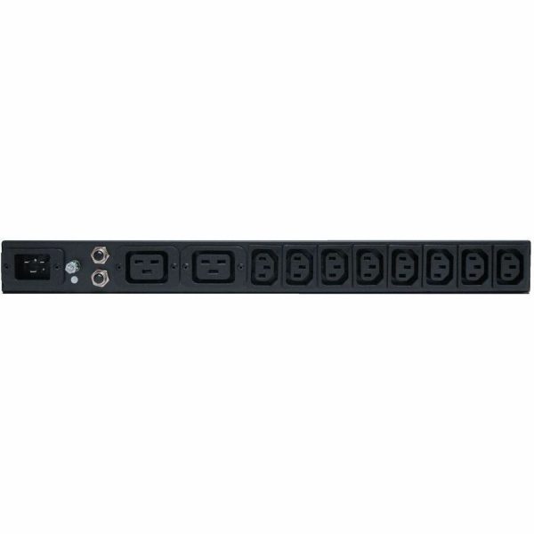 Eaton Tripp Lite Series 1.9-3.8kW Single-Phase 120-240V Basic PDU, 14 Outlets (12 C13 & 2 C19), C20 16A Input, 1U Rack-Mount - Image 3