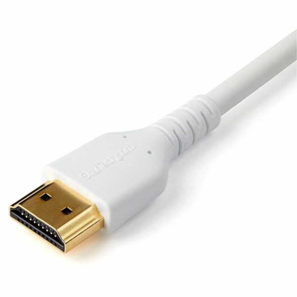 StarTech.com 1m Premium Certified HDMI 2.0 Cable with Ethernet - 3ft High Speed UHD 4K 60Hz HDR Durable Rugged Ultra HD HDMI Monitor Cord - Image 2