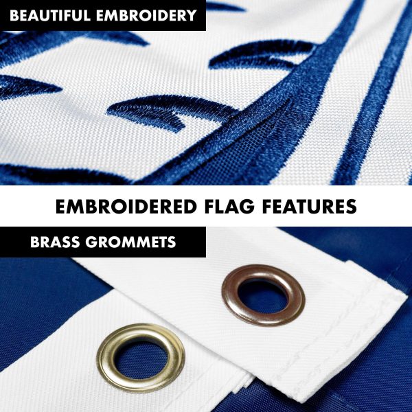 G128 - 6 Feet Tangle Free Spinning Flagpole (Black) South Carolina Flag Brass Grommets Embroidered 3x5 ft (Flag Included) Aluminum Flag Pole - Image 4