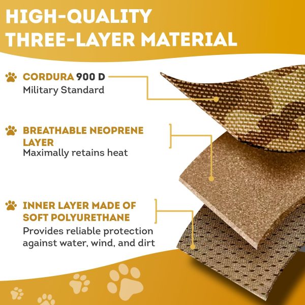 Tactical Dog Harness with Handle X Large. Desert Camouflage 900D Nylon Tactical Dog Vest Harness. No Pull Breathable Dog Tactical Harness with Adjustable Straps and Quick Release Buckles - Image 4