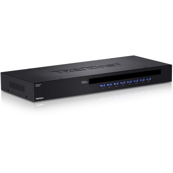 TRENDnet 8-Port USB/PS2 Rack Mount KVM Switch, TK-803R, VGA & USB Connection, Supports USB & PS/2 Connections, Device Monitoring, Auto Scan, Audible Feedback, Control up to 8 Computers/Servers - Image 2