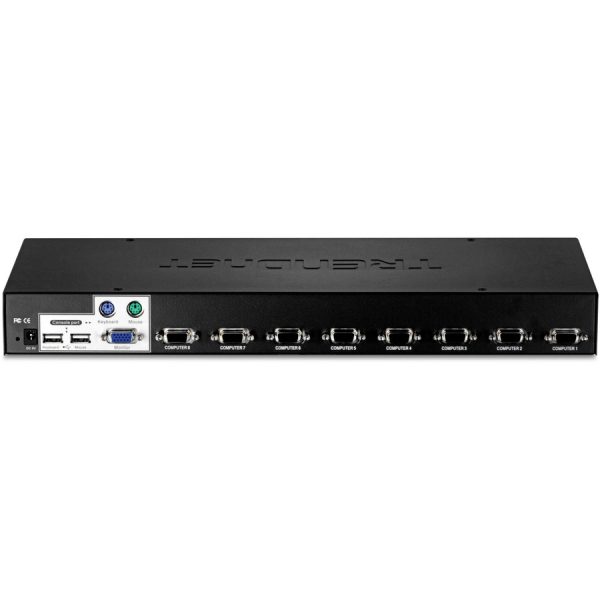 TRENDnet 8-Port USB/PS2 Rack Mount KVM Switch, TK-803R, VGA & USB Connection, Supports USB & PS/2 Connections, Device Monitoring, Auto Scan, Audible Feedback, Control up to 8 Computers/Servers - Image 5