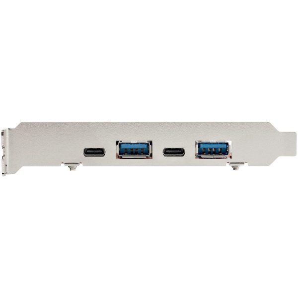 StarTech.com 4-Port USB PCIe Card, 10Gbps USB PCI Express Expansion Card with 2 Controllers, 2x USB-C & 2x USB-A ports (USB 3.2 Gen 2) - Image 4