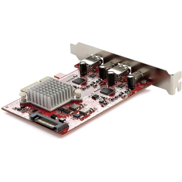StarTech.com 4-Port USB PCIe Card, 10Gbps USB PCI Express Expansion Card with 2 Controllers, 2x USB-C & 2x USB-A ports (USB 3.2 Gen 2) - Image 6