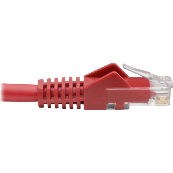 Eaton Tripp Lite Series Cat6 Gigabit Snagless Molded (UTP) Ethernet Cable (RJ45 M/M), PoE, Red, 6-in. (15.24 cm) - Image 4