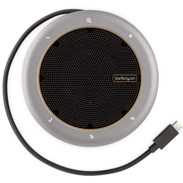 StarTech.com USB-C Speakerphone Docking Station, Mini Portable Conference Speaker/Audio Dock, VGA/4K HDMI, USB Hub, Teams/Zoom/Softphone - Image 5
