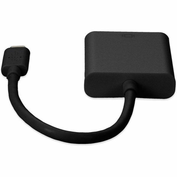AddOn 20cm (8in) USB 3.1 Type (C) Male to HDMI Female Black Adapter Cable - Image 4