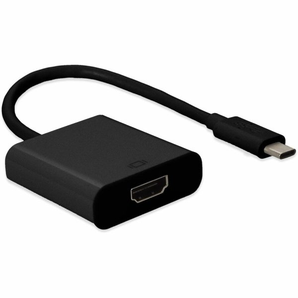 AddOn 20cm (8in) USB 3.1 Type (C) Male to HDMI Female Black Adapter Cable - Image 7