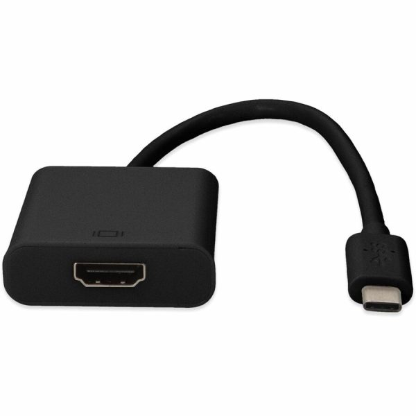 AddOn 20cm (8in) USB 3.1 Type (C) Male to HDMI Female Black Adapter Cable - Image 8