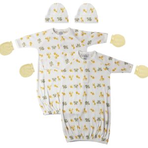 Unisex Newborn Baby 6 Piece Gown Set Nc_0770