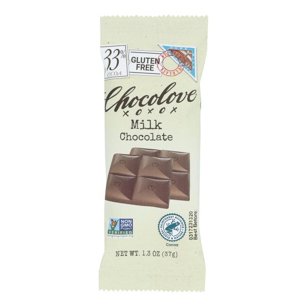 Chocolove Xoxox - Premium Chocolate Bar - Milk Chocolate - Pure - Mini - 1.3 oz Bars - Case of 12 - Image 2