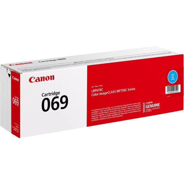 Canon 069 Original Standard Yield Laser Toner Cartridge - Cyan - 1 Pack - Image 4