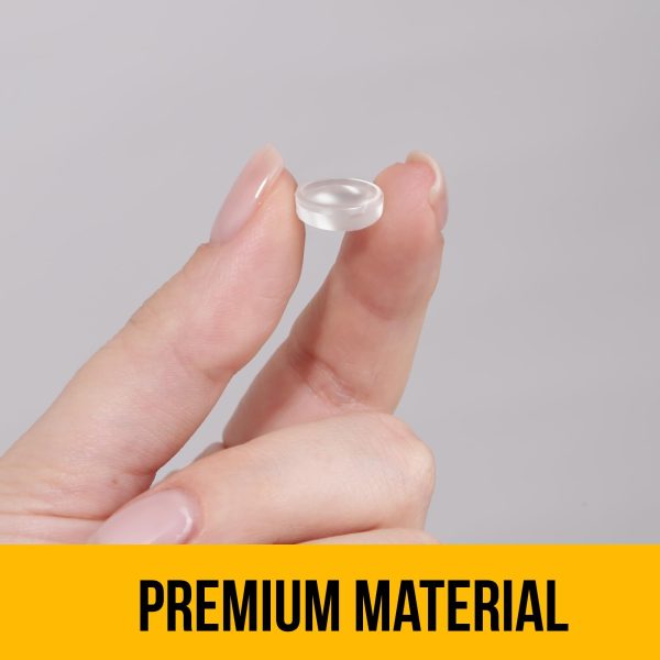 Premium Cabinet Door Bumpers – 64 Pcs Clear Self Adhesive Pads for Noise Dampening Cushioning & Protection Enhanced Dual Layer Design Durable Furniture Stoppers for Cabinets Drawers Glass - Image 7