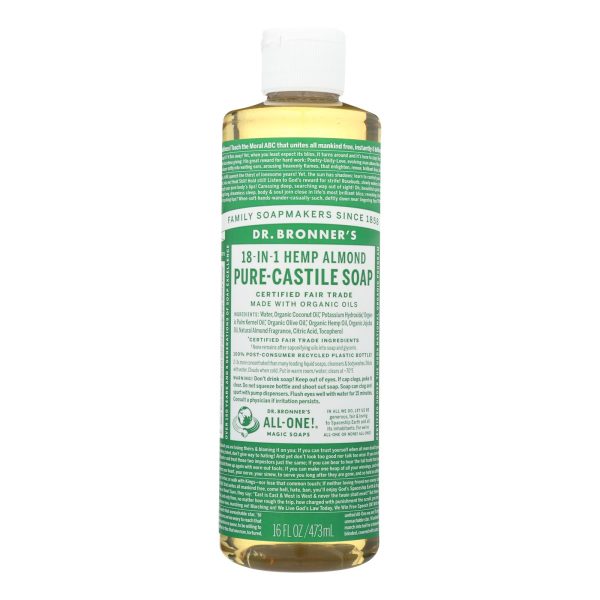Dr. Bronner's - Castile Liquid Sp Almond - 1 Each-16 FZ
