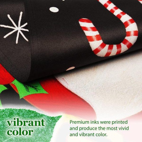 G128 Garden Flag Joyful Santa | 12x18 Inch | Printed Blockout Polyester - Christmas Decoration - Image 6
