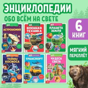 Mini Encyclopedia Set  Explore Everything Around    Educational Books in Russian for Kids Covering Space Military Transport Earth Wonders of The World 6 Volumes Recommended Age 6