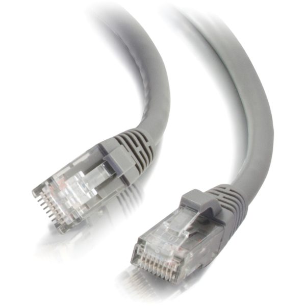 C2G-30ft Cat6 Snagless Unshielded (UTP) Network Patch Cable - Gray - Image 3