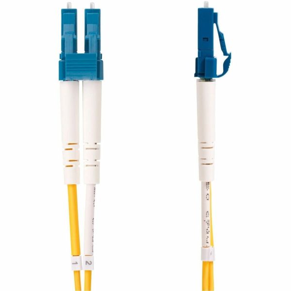 StarTech.com 10m (32.8ft) LC to SC (UPC) OS2 Single Mode Duplex Fiber Optic Cable, 9/125, 100G, Low Insertion Loss, LSZH Fiber Jumper Cord - Image 2