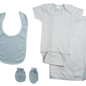 Blue 4 Piece Baby Clothes Set Cs_0181