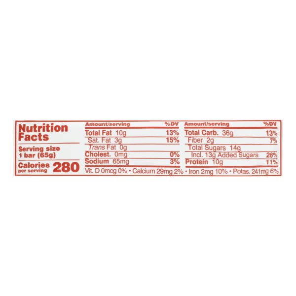 Gomacro - Bar Double Chocolate Peanut Butter Chip - Case of 12-2.3 OZ - Image 2