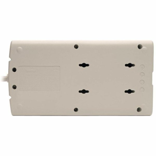 Eaton Tripp Lite Series Protect It! 8-Outlet Surge Protector, 8 ft. Cord with Right-Angle Plug, 1440 Joules, Diagnostic LEDs, Light Gray Housing - Image 2