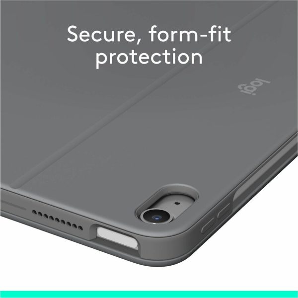 Logitech Combo Touch iPad Air 11-inch (M2), iPad Air (4th & 5th gen - 2020, 2022) Keyboard Case - Detachable backlit keyboard with kickstand - Oxford Grey - Image 5