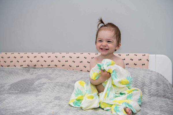 Muslin Swaddle Blanket Large 47 x47  Pineapple Print   Super Soft Breathable Bamboo Cotton for Newborn Infant   Baby Receiving Swaddling Blanket Wrap Boys Girls - Image 5
