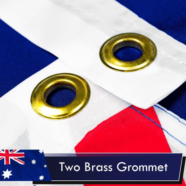 G128 Combo Pack: USA American Flag 3x5 Ft 75D Printed Stars & Australia (Australian) Flag 3x5 Ft 75D Printed - Image 3