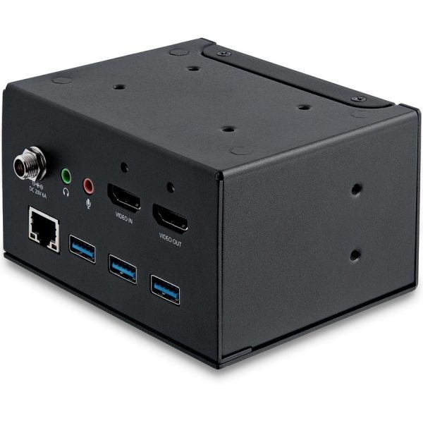 StarTech.com Laptop docking module for the conference table connectivity box lets you access boardroom or huddle space devices - Set up conference calls using applications such as Skype for Business - USB-C or USB-A laptop docking - USB-A charging port - USB-C Power Delivery 2.0 - Table-mounting bracket included - Image 2