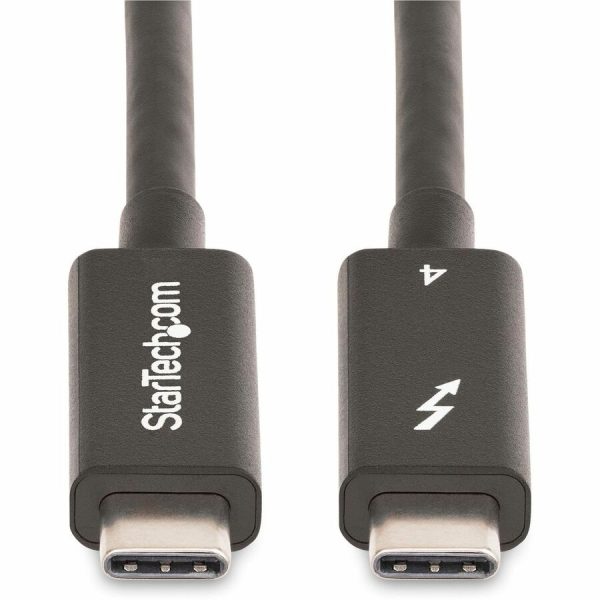 StarTech.com 6ft (2m) Active Thunderbolt 4 Cable, 40Gbps, 100W PD, 4K/8K Video, Intel-Certified, Compatible w/Thunderbolt 3/USB 3.2/DisplayPort - Image 2