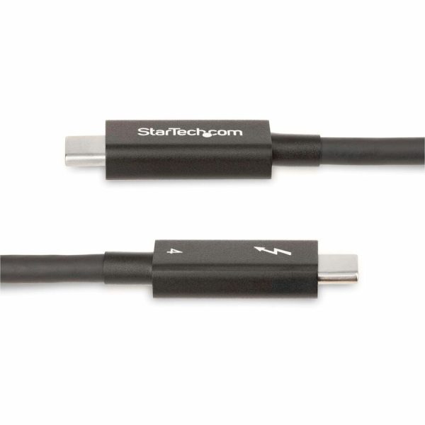 StarTech.com 6ft (2m) Active Thunderbolt 4 Cable, 40Gbps, 100W PD, 4K/8K Video, Intel-Certified, Compatible w/Thunderbolt 3/USB 3.2/DisplayPort - Image 3