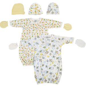 Unisex Newborn Baby 7 Piece Gown Set Nc_0750