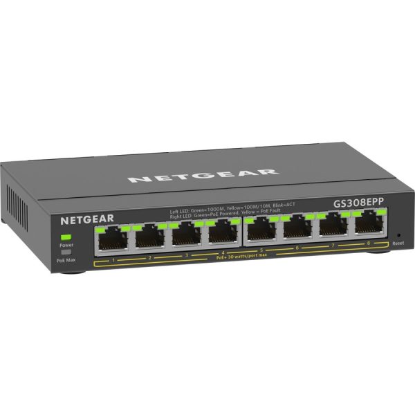 Netgear 8-Port Gigabit Ethernet PoE+ Smart Managed Plus Switch - Image 2