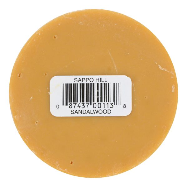Sappo Hill Sandalwood Glycerine Soap - 3.5 oz - Case of 12
