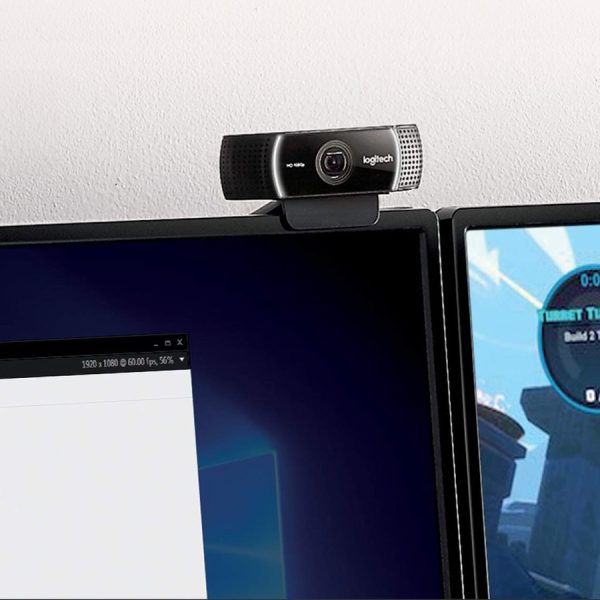 Logitech C922 Webcam - 2 Megapixel - 60 fps - USB 2.0 - 1 Each - Image 4