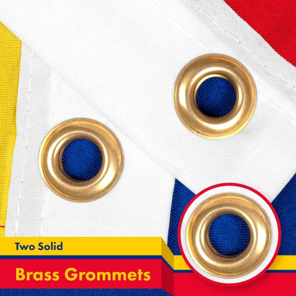 Colombia Colombian Flag 3x5 Ft 2-Pack 150D Printed Polyester By G128 - Image 2