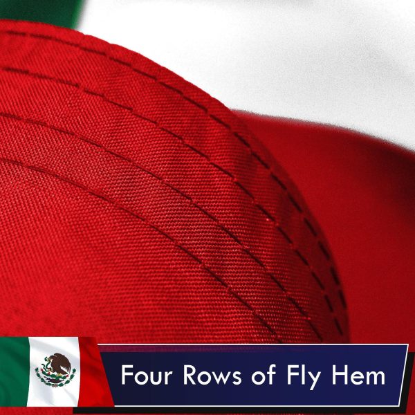 Mexico Mexican Flag 3x5 Ft 3-Pack Printed Polyester By G128 - Image 5