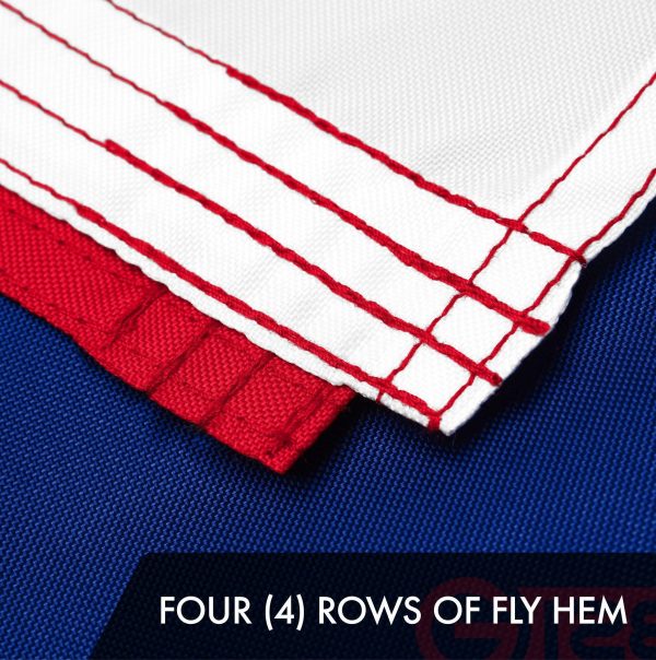 G128 2 Pack: Hawaii HI Hawaiian Flag | 3x5 Ft | ToughWeave Series Embroidered 300D Polyester | Embroidered Design, Indoor/Outdoor, Vibrant Colors, Brass Grommets - Image 5