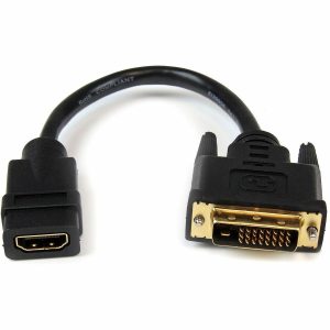 StarTech.com 8in HDMI�® to DVI-D Video Cable Adapter - HDMI Female to DVI Male